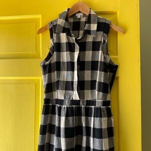Anthropologie gingham dress